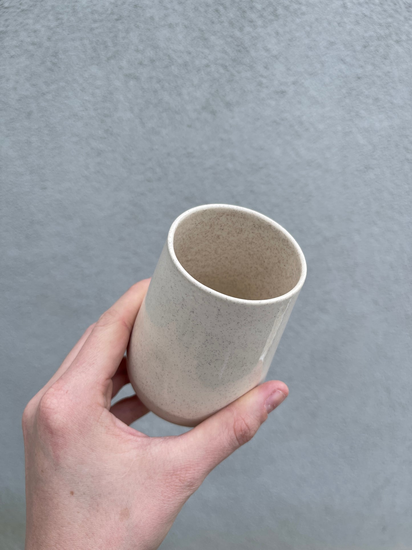 Speckled Cream Wine Tumbler