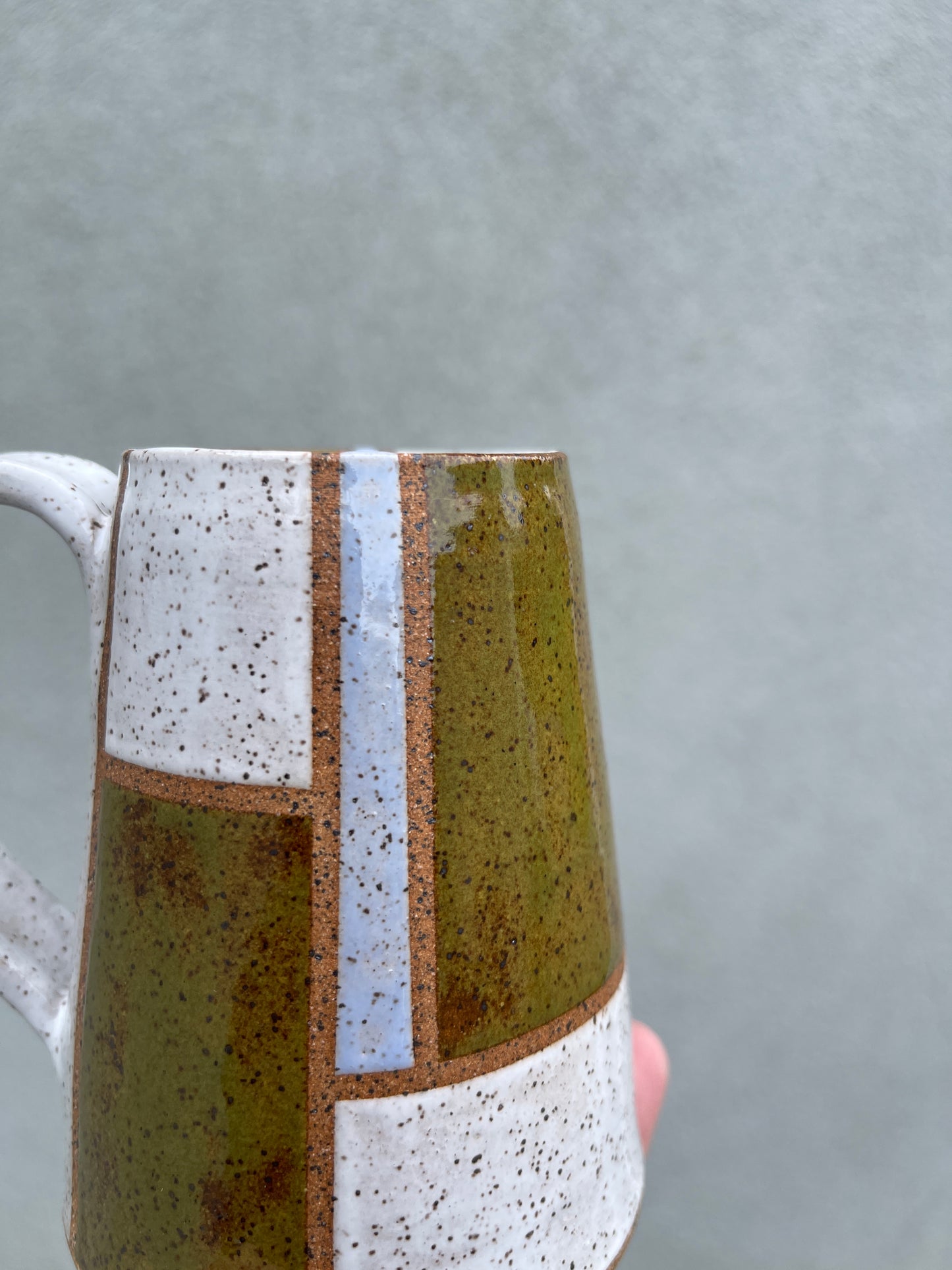 Geometric Speckled Tall Mug