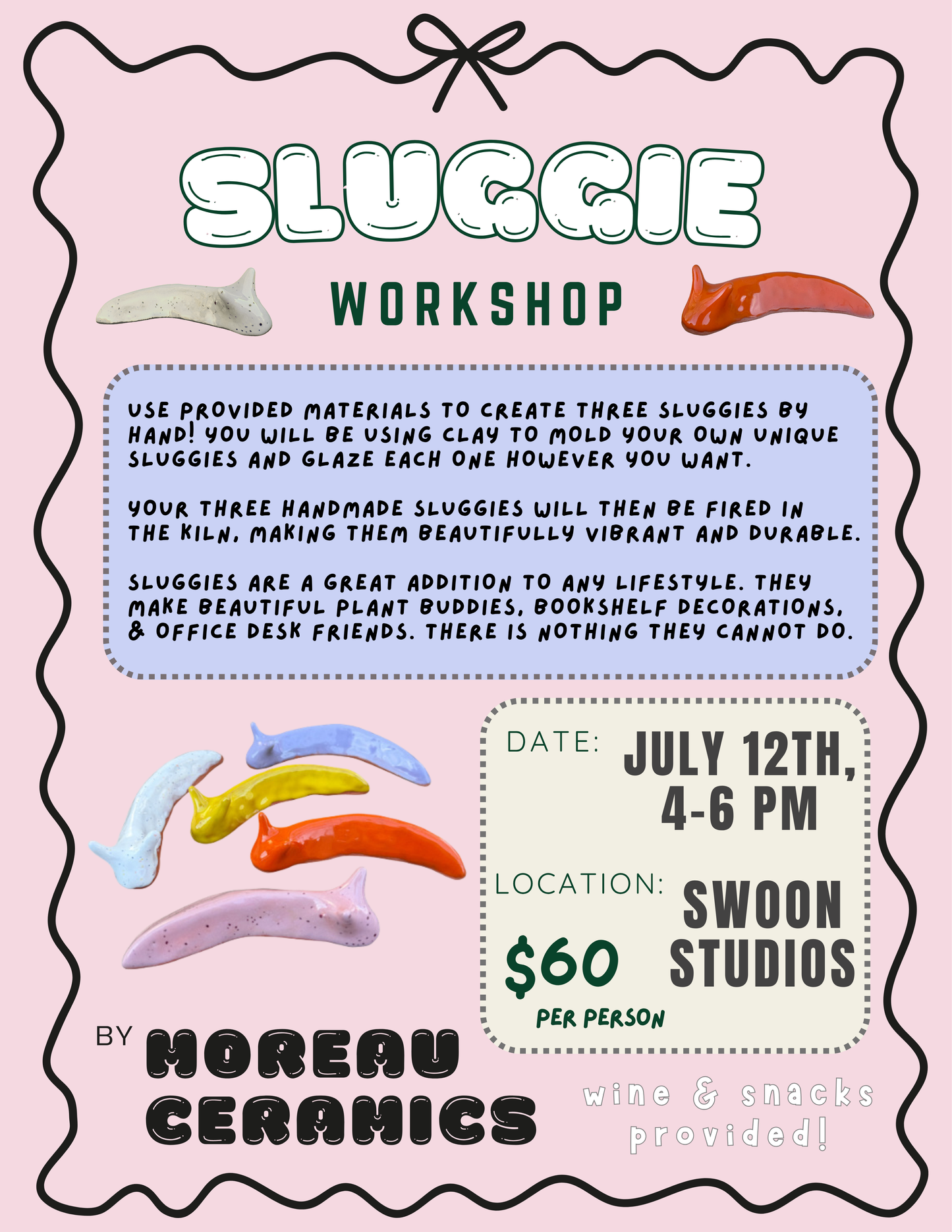 7/12 Sluggie Workshop at Swoon Studios