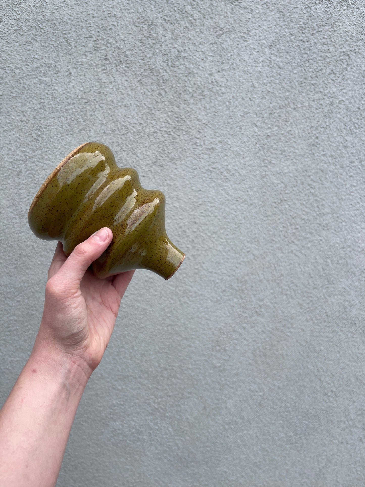 Olive Green Wiggle Oil Pourer